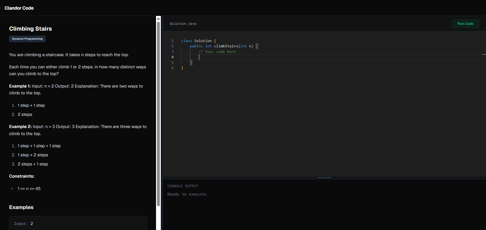 screenshot of the code editor